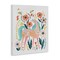Stupell Industries Pink Unicorn with Florals Canvas Wall Art Design by Irene Chan